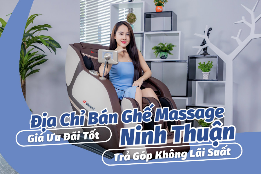 Mua ghế massage Ninh Thuận trả góp không lãi suất 